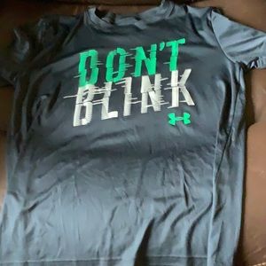 Under Armour Black T-Shirt “Don’t Blink” Short Sleeve Youth Large